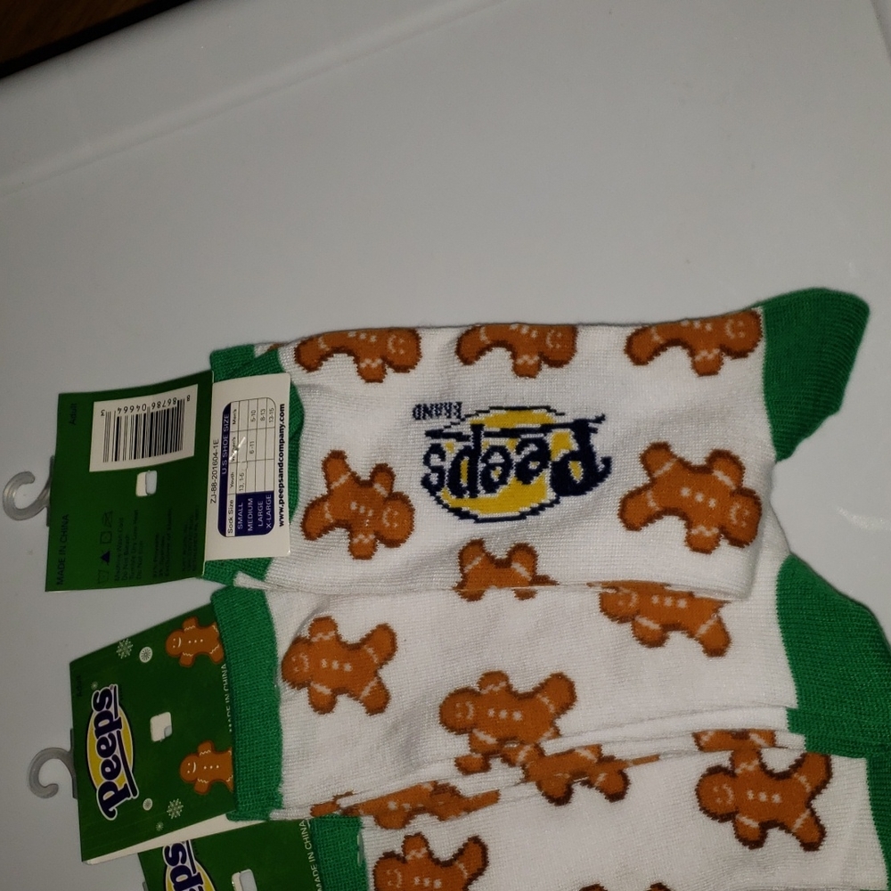 Peeps Gingerbread Man Socks - Picture 2 of 4